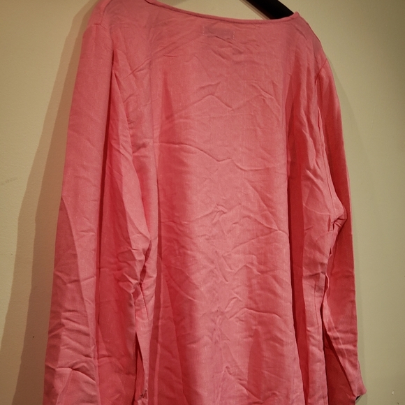 Misslook Womens  2XL Pink Long Sleeve Blouse - Picture 5 of 8
